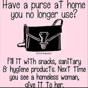 Reposh Just a thought! 😇  (Inside a backpack in crime area?)